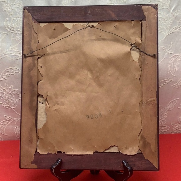 2 LA MODE ILLUSTREE pictures. Mahogany colored framed with Gold accents. #9208 - Picture 4 of 6